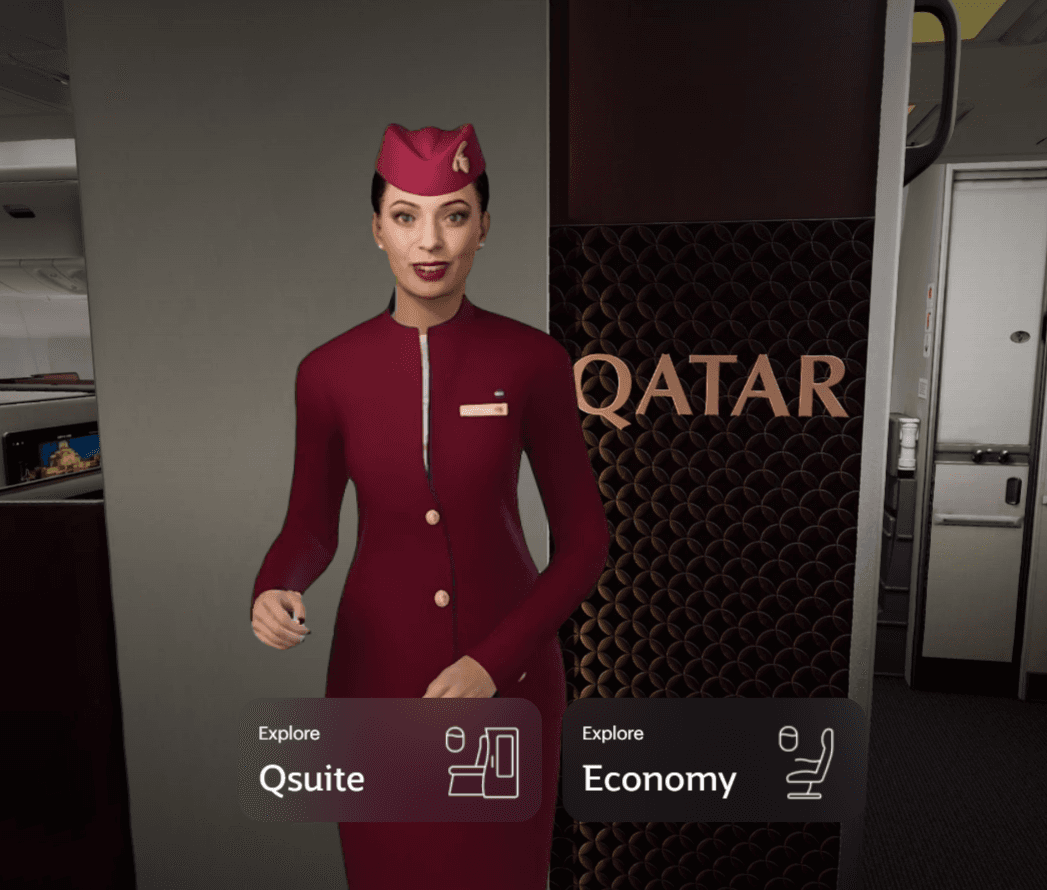 qatar airways 3d tour