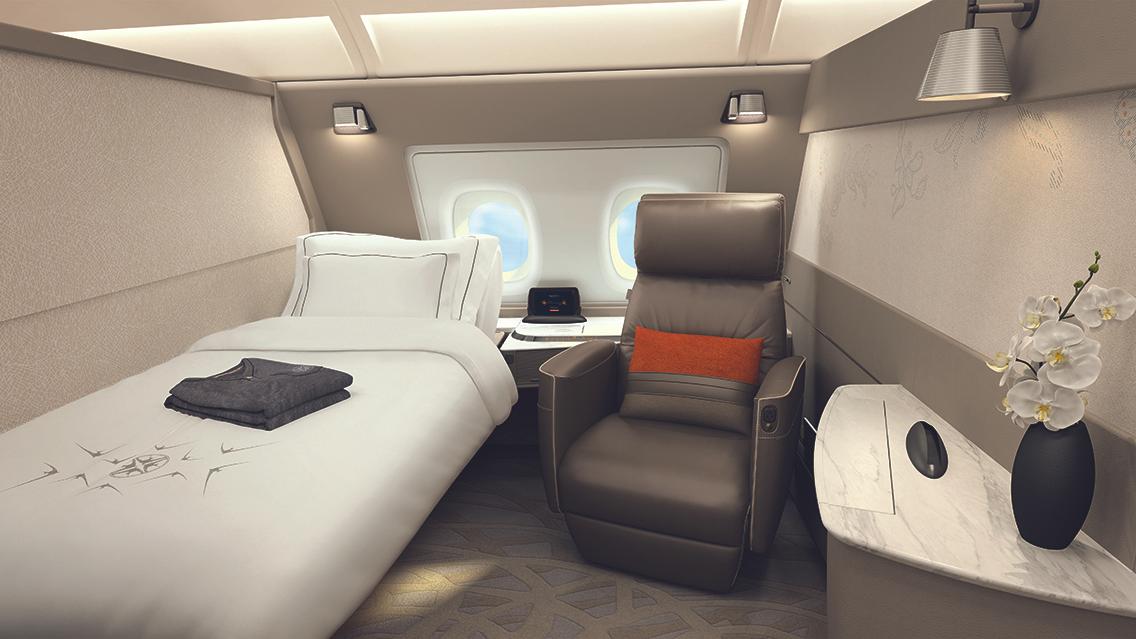 Singapore Airlines new A380 First Class 